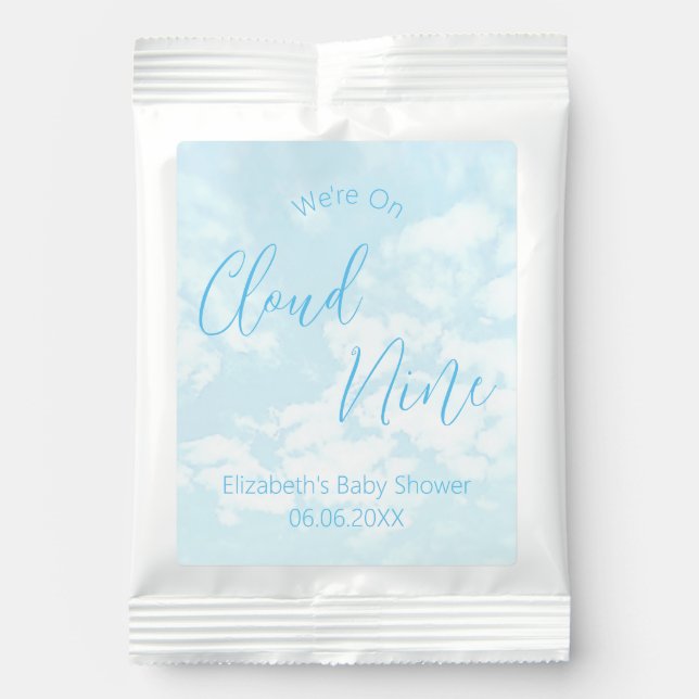 We're On Cloud Nine Baby Shower Lemonade Drink Mix (Front)