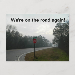 We're on the road again! postcard