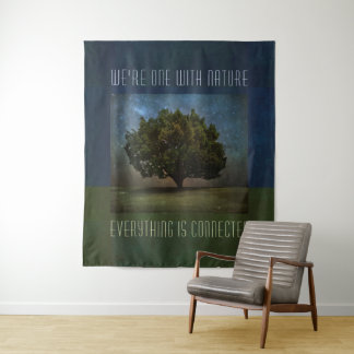 We're one with Nature - Everything is connected Tapestry