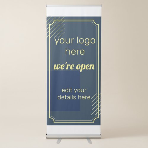 were open customizable Business banner