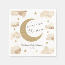 We're Over The Moon Boho Celestial Baby Shower