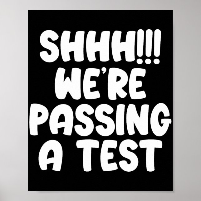 Were Ping A Test Funny Test Day 2024 Testing Teach Poster (Front)