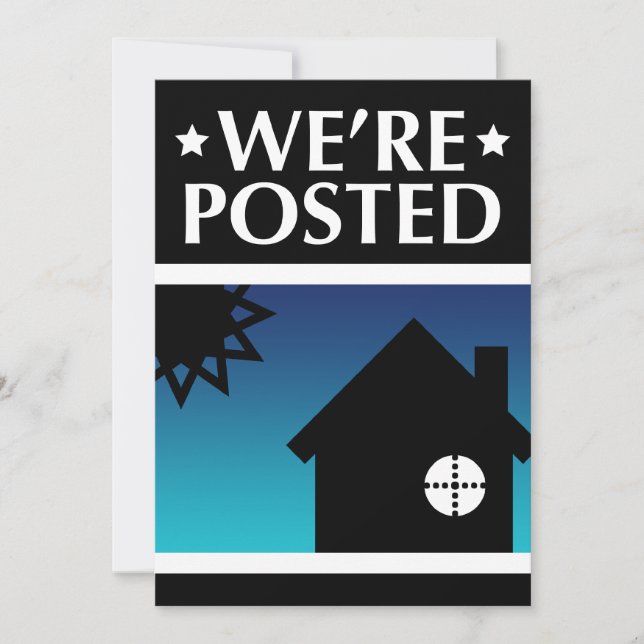 we're posted announcement : pop home (Front)