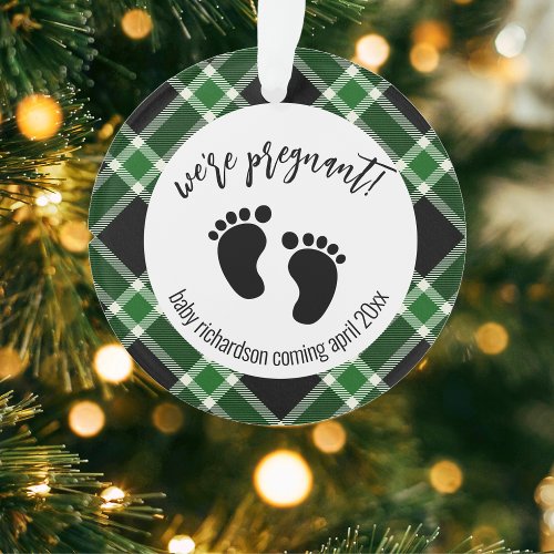 Were Pregnant Christmas Pregnancy Announcement Or Ornament