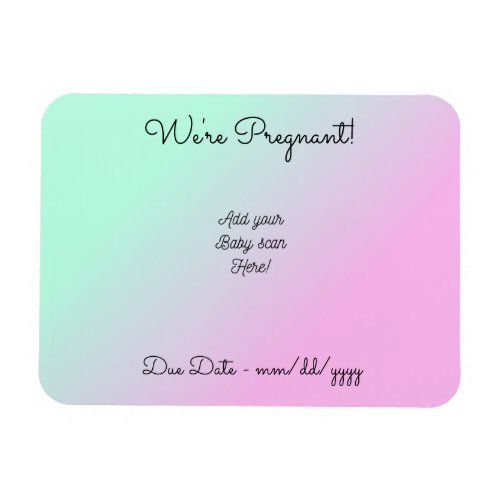Were Pregnant Personalized Magnet