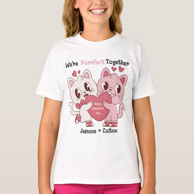 We're Purrfect Together T-Shirt (Front)