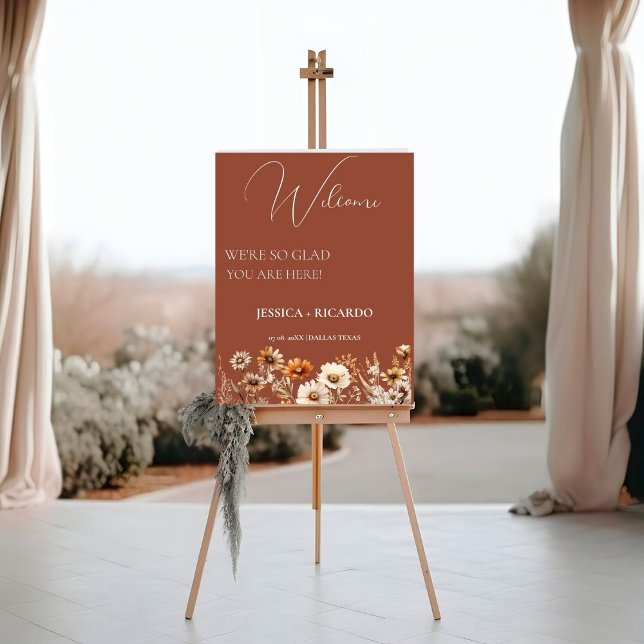 We're so glad you're here wedding welcome sign  (Creator Uploaded)