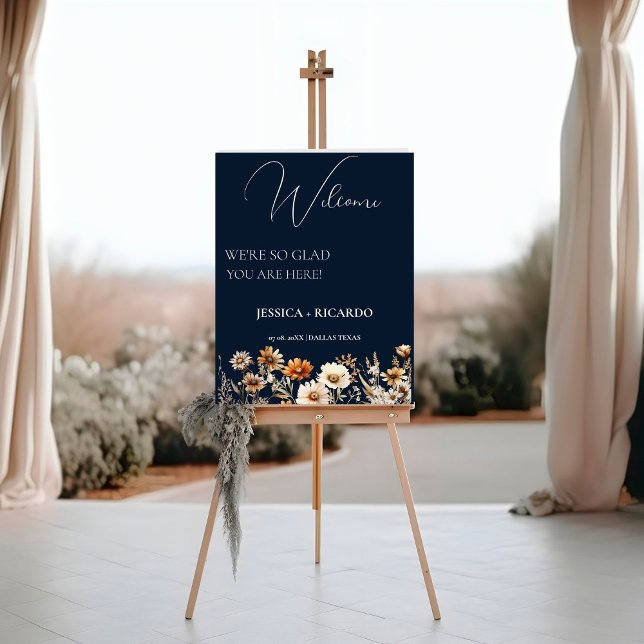We're so glad you're here wedding welcome sign  (Creator Uploaded)