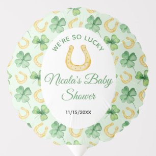 We're So Lucky Horseshoe St Patrick's Baby Shower Balloon