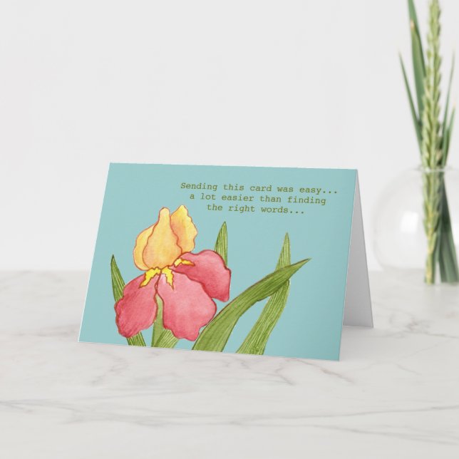 We're sorry for your loss card (Front)