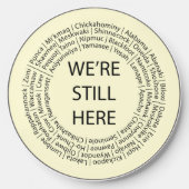 We're Still Here/Black Wireless Charger (Front)