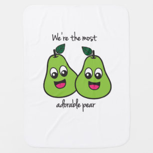 We're The Most Adorable Pear Twin Blanket