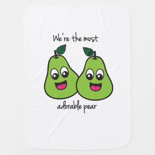 Were The Most Adorable Pear Twin Blanket