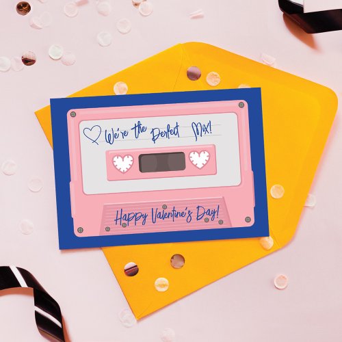 Were The Perfect Mix Cassette Tape Valentines Day Holiday Card