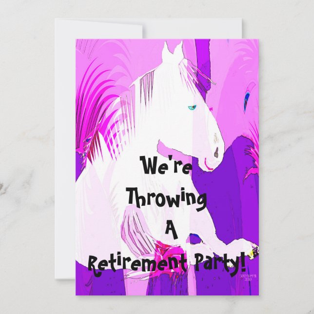 We're Throwing A Retirement Party! Invitation (Front)