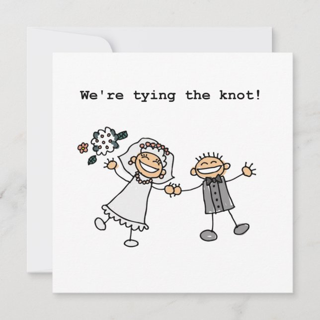 We're Tying the Knot Announcement (Front)