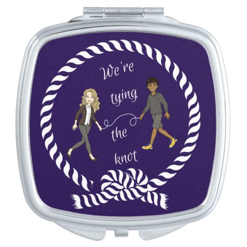 Were Tying The Knot Nautical Colored Anime   Compact Mirror