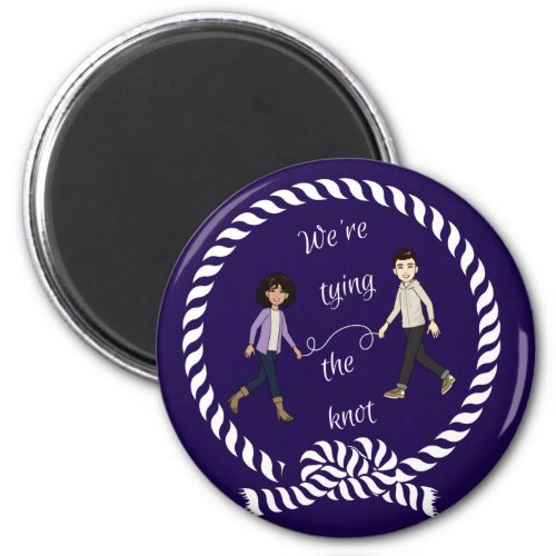 Were Tying The Knot Nautical Colored Anime    Magnet