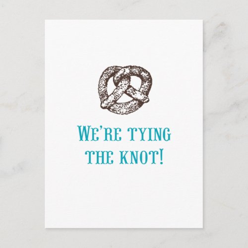 Were tying the knot Postcard