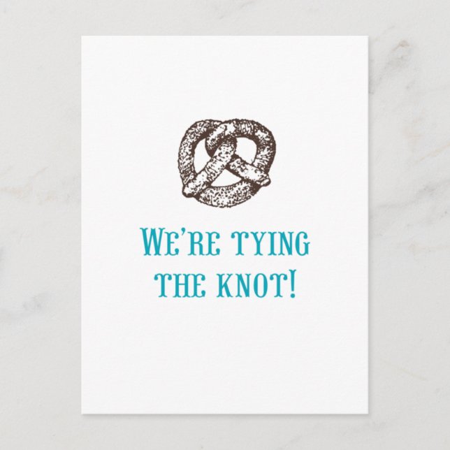 We're tying the knot! Postcard (Front)