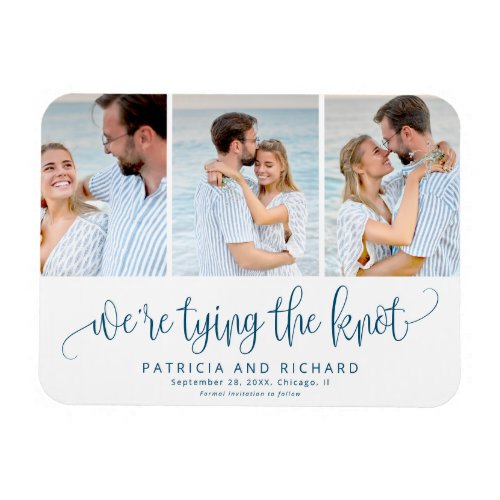 Were Tying The Knot Save The  Date 3 Photo Magnet
