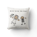 We're Tying the Knot Throw Pillow