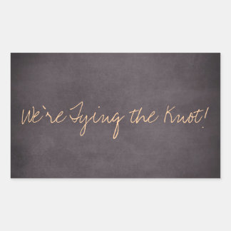 We're Tying the Knot Wedding Invite Stickers