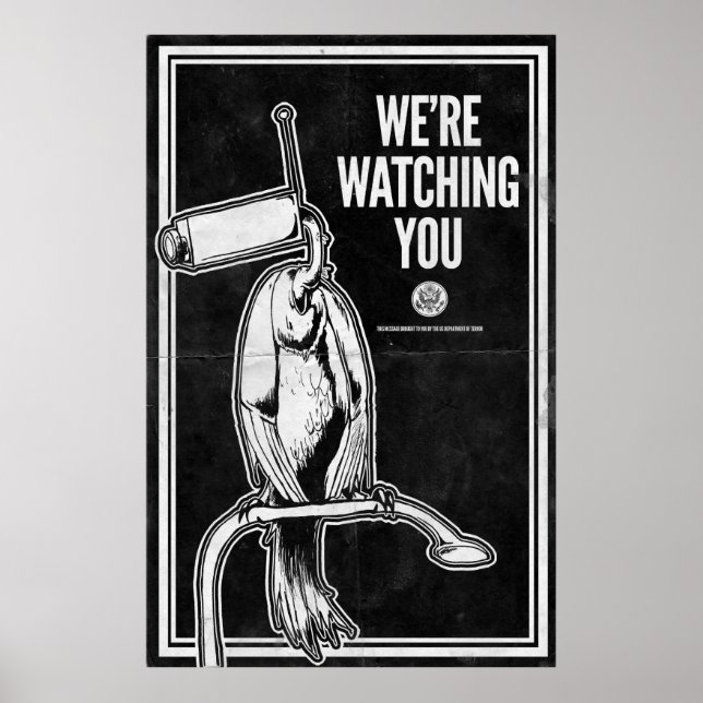 We're Watching You Poster (Front)