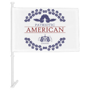 WE'RE WITH YOU CAR FLAG