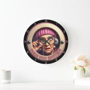 Were You Invited? Wall Decor Large Clock