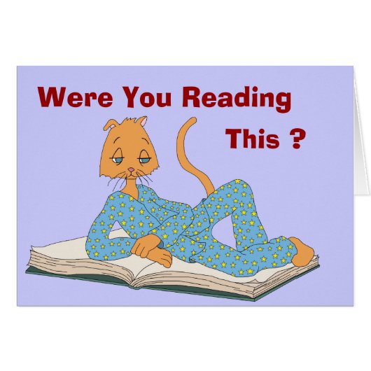 Were You Reading This? Cards (Front Horizontal)