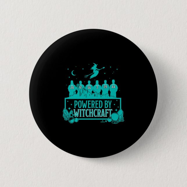 Wered By Witchcraft - Seattle Baseball Premium  Button (Front)
