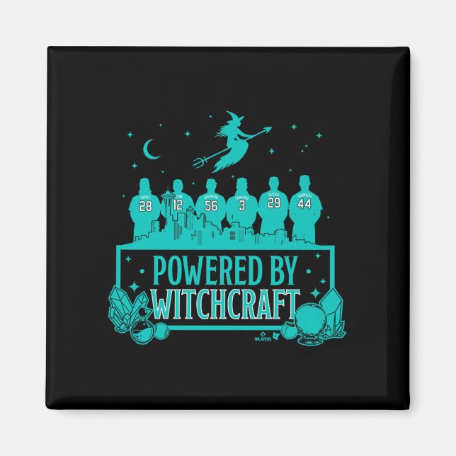 Wered By Witchcraft - Seattle Baseball Premium  Magnet (Front)
