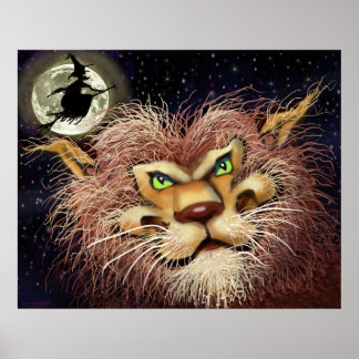 Werewolf and Full Moon Poster