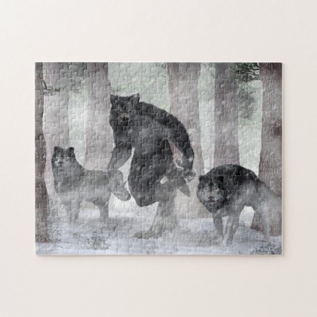 Werewolf and Wolves Jigsaw Puzzle (Horizontal)