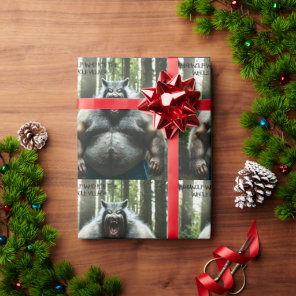 Werewolf Ate The Village glossy wrapping paper