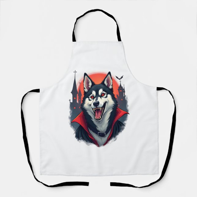 Werewolf Beagle Howl Apron (Front)