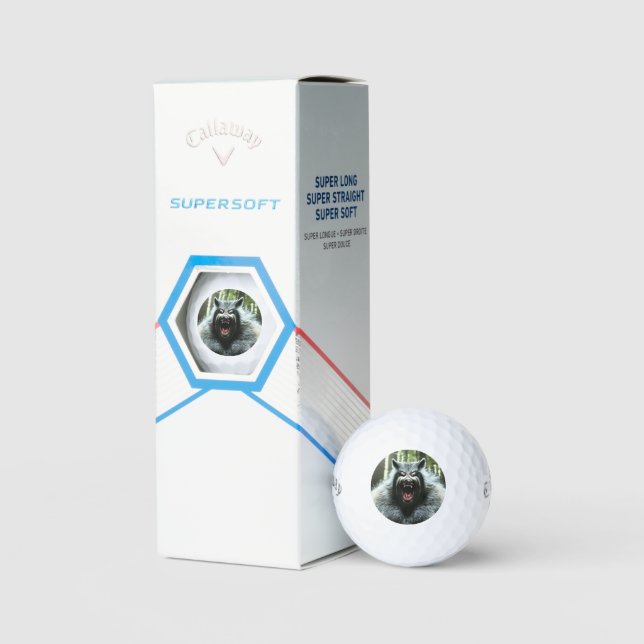Werewolf Callaway Supersoft golf balls 3 pk (Packaging)