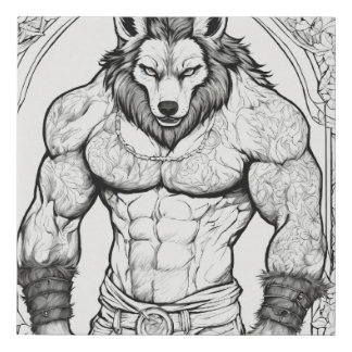 Werewolf canvas art