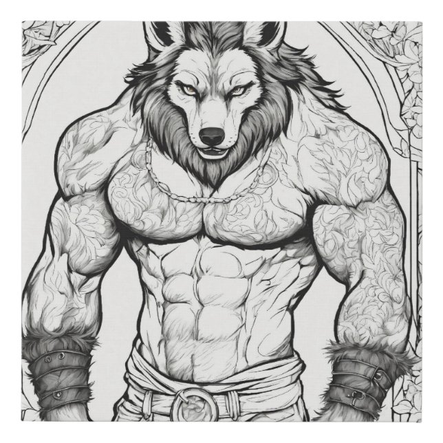 Werewolf canvas art (Front)