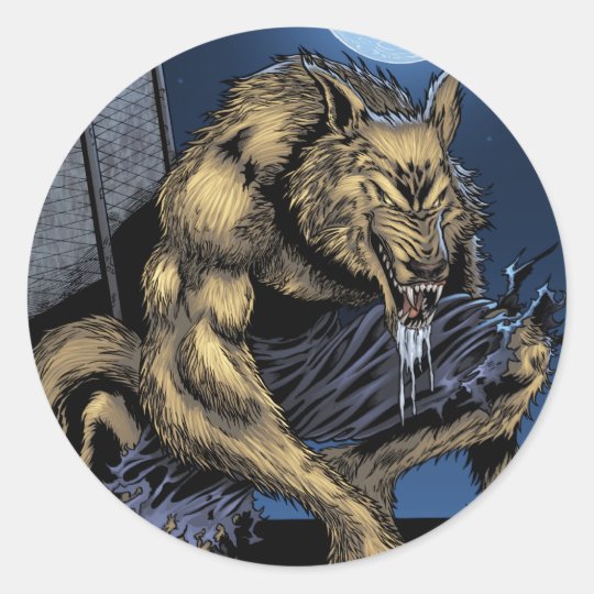 Werewolf Classic Round Sticker
