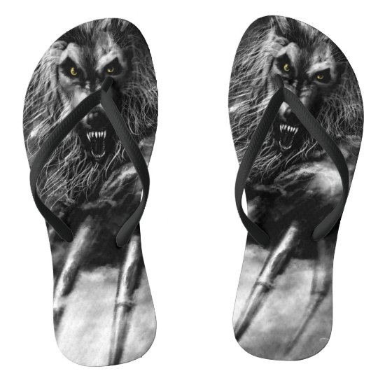 Werewolf Flip Flops