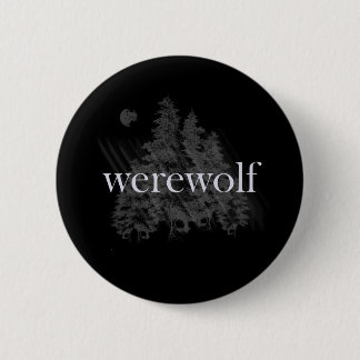 Werewolf Forest Pinback Button