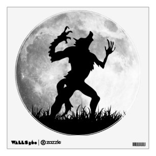 Werewolf Full Moon Transformation - Horror Wall Decal