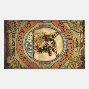 Werewolf Fur Rectangular Sticker