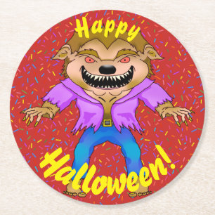 Werewolf Halloween Coasters