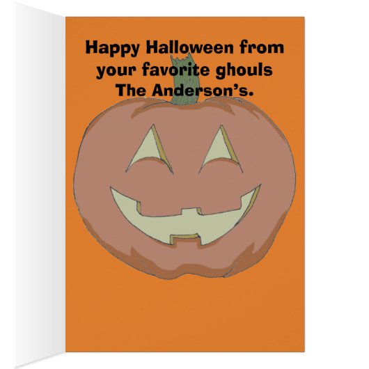 Werewolf Halloween Greeting Card (Inside (Right))