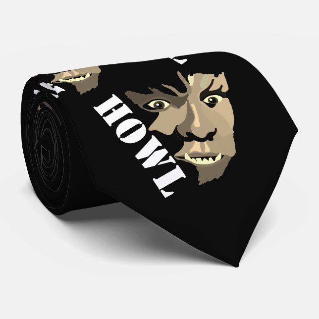 Werewolf, Howl Neck Tie (Rolled)
