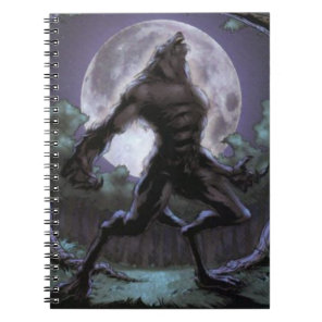 Werewolf Howling At The Moon Notebook