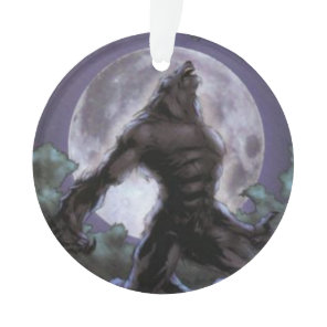 Werewolf Howling At The Moon Ornament